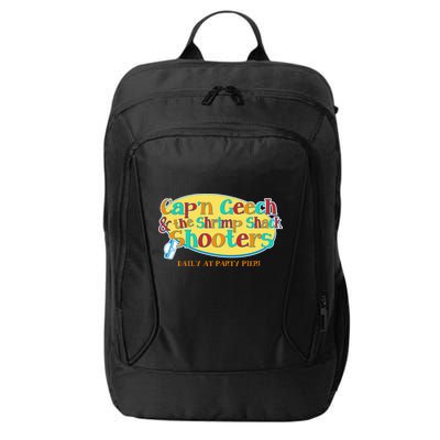 Retro Captain Geech And The Shrimp Shack Shooters Daily At Party Pier City Backpack