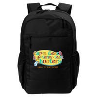 Retro Captain Geech And The Shrimp Shack Shooters Daily At Party Pier Backpack