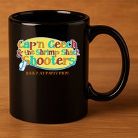 Retro Captain Geech And The Shrimp Shack Shooters Daily At Party Pier 11oz C Handle Ceramic Mug