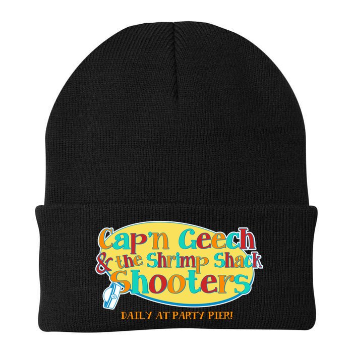 Retro Captain Geech And The Shrimp Shack Shooters Daily At Party Pier Beanie