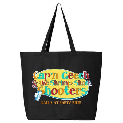 Retro Captain Geech And The Shrimp Shack Shooters Daily At Party Pier 25L Jumbo Tote