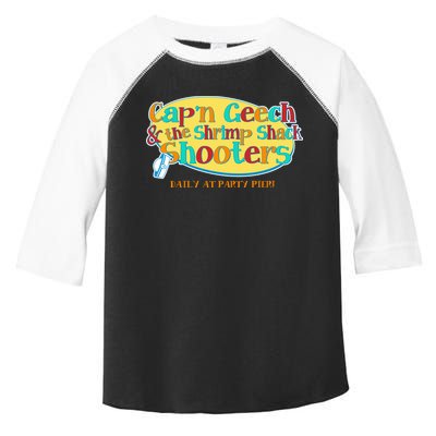 Retro Captain Geech And The Shrimp Shack Shooters Daily At Party Pier Toddler Fine Jersey T-Shirt