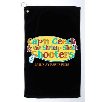 Retro Captain Geech And The Shrimp Shack Shooters Daily At Party Pier Golf Towel