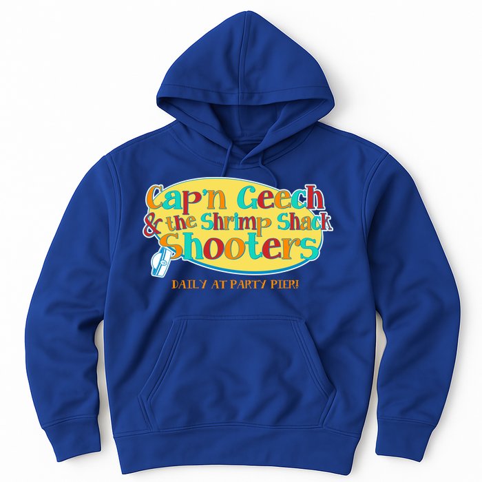 Retro Captain Geech And The Shrimp Shack Shooters Daily At Party Pier Hoodie
