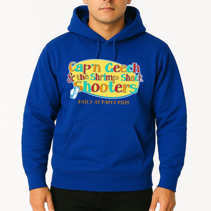 Retro Captain Geech And The Shrimp Shack Shooters Daily At Party Pier Hoodie