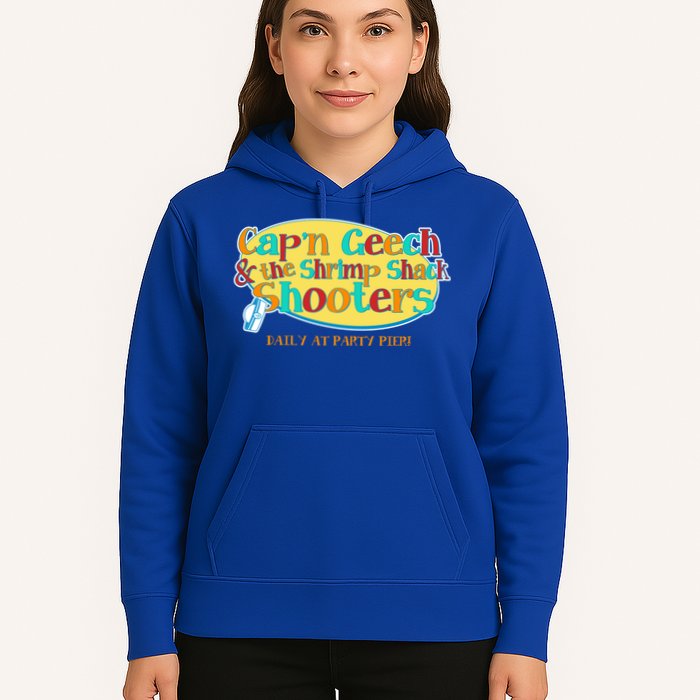 Retro Captain Geech And The Shrimp Shack Shooters Daily At Party Pier Hoodie