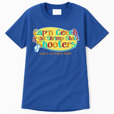 Retro Captain Geech And The Shrimp Shack Shooters Daily At Party Pier Tall T-Shirt