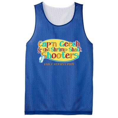 Retro Captain Geech And The Shrimp Shack Shooters Daily At Party Pier Mesh Reversible Basketball Jersey Tank