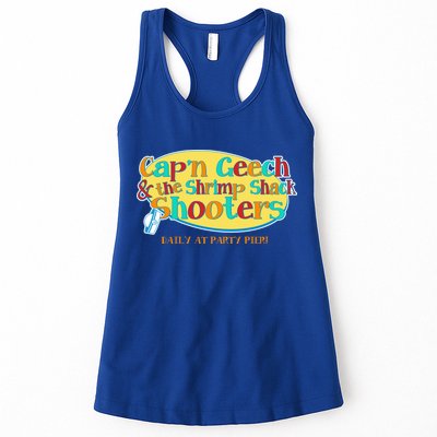 Retro Captain Geech And The Shrimp Shack Shooters Daily At Party Pier Womens Tank Top