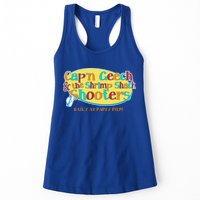 Retro Captain Geech And The Shrimp Shack Shooters Daily At Party Pier Womens Tank Top