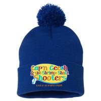 Retro Captain Geech And The Shrimp Shack Shooters Daily At Party Pier Pom Pom 12in Knit Beanie