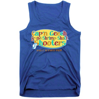 Retro Captain Geech And The Shrimp Shack Shooters Daily At Party Pier Tank Top