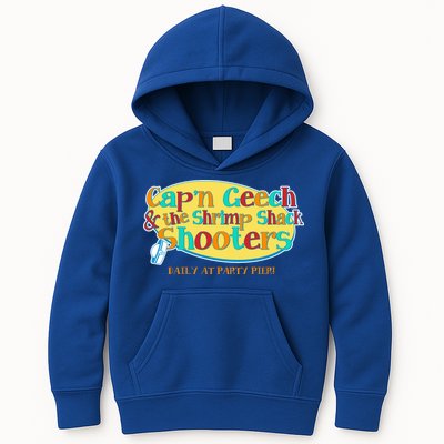 Retro Captain Geech And The Shrimp Shack Shooters Daily At Party Pier Kids Hoodie