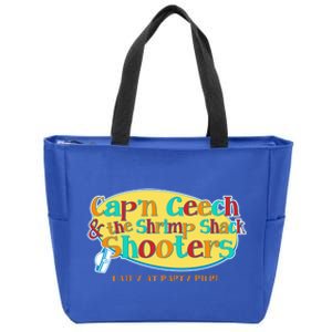 Retro Captain Geech And The Shrimp Shack Shooters Daily At Party Pier Zip Tote Bag