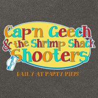 Retro Captain Geech And The Shrimp Shack Shooters Daily At Party Pier Cotton Canvas Backpack