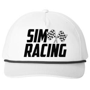 Race Car Gaming Racer Simulation Sim Racing Snapback Five-Panel Rope Hat