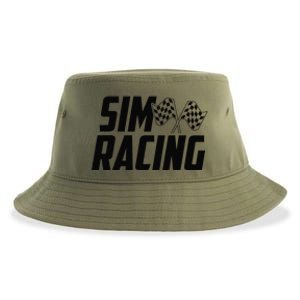 Race Car Gaming Racer Simulation Sim Racing Sustainable Bucket Hat