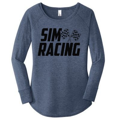 Race Car Gaming Racer Simulation Sim Racing Women's Perfect Tri Tunic Long Sleeve Shirt