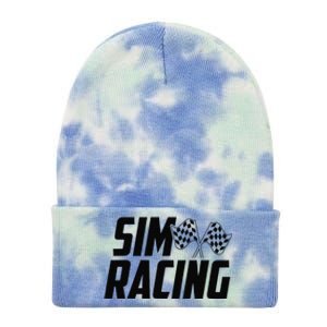 Race Car Gaming Racer Simulation Sim Racing Tie Dye 12in Knit Beanie