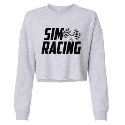 Race Car Gaming Racer Simulation Sim Racing Cropped Pullover Crew