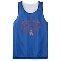 Retro Christmas Gingerbread Bakery North Pole Cookie Cool Gift Mesh Reversible Basketball Jersey Tank