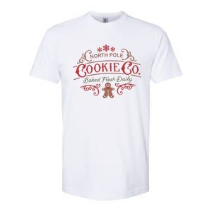 Retro Christmas Gingerbread Bakery North Pole Cookie Cool Gift Softstyle CVC T-Shirt