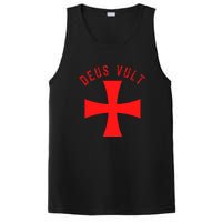 Roman Catholic Gift Deus Vult Crusader Cross PosiCharge Competitor Tank