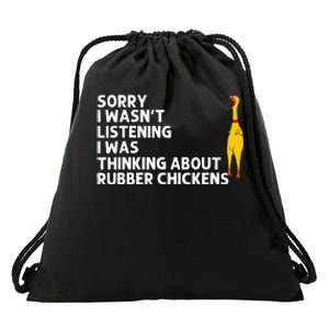 Rubber Chicken Gift Rubber Chicken Costume Drawstring Bag