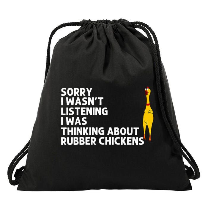 Rubber Chicken Gift Rubber Chicken Costume Drawstring Bag