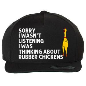 Rubber Chicken Gift Rubber Chicken Costume Wool Snapback Cap