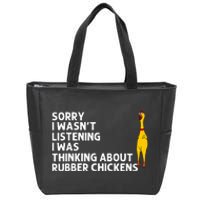 Rubber Chicken Gift Rubber Chicken Costume Zip Tote Bag