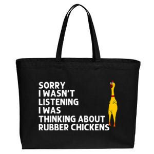 Rubber Chicken Gift Rubber Chicken Costume Cotton Canvas Jumbo Tote