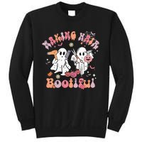 Retro Cute Ghost Halloween Hair Stylist Making Hair Bootiful Sweatshirt