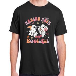 Retro Cute Ghost Halloween Hair Stylist Making Hair Bootiful Adult ChromaSoft Performance T-Shirt