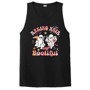 Retro Cute Ghost Halloween Hair Stylist Making Hair Bootiful PosiCharge Competitor Tank