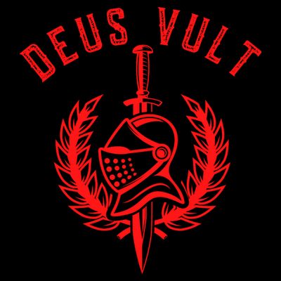 Roman Catholic Gift Deus Vult Crusader T-Shirt