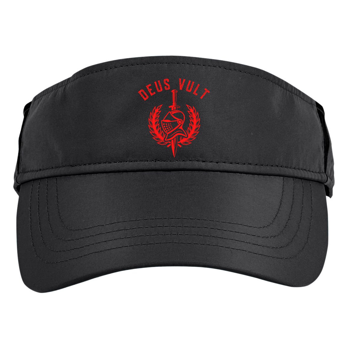 Roman Catholic Gift Deus Vult Crusader Adult Drive Performance Visor