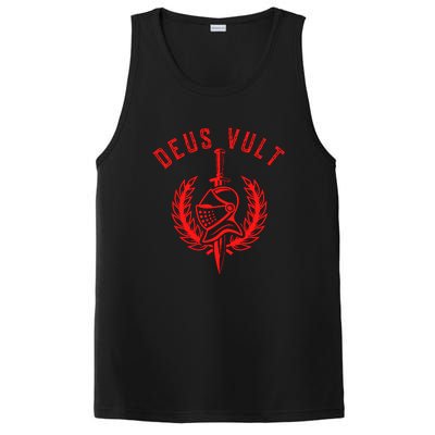 Roman Catholic Gift Deus Vult Crusader PosiCharge Competitor Tank