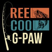 Reel Cool Gpaw Grandpa Angler Fishing Fisher Gift Meaningful Gift Drawstring Bag