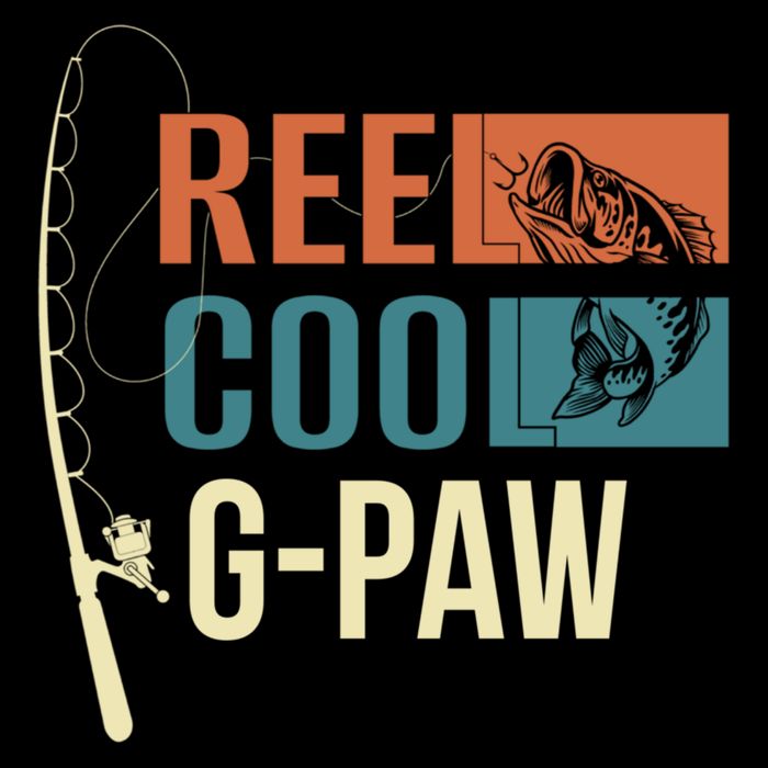 Reel Cool Gpaw Grandpa Angler Fishing Fisher Gift Meaningful Gift Drawstring Bag