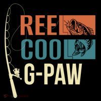 Reel Cool Gpaw Grandpa Angler Fishing Fisher Gift Meaningful Gift Flatbill Hat