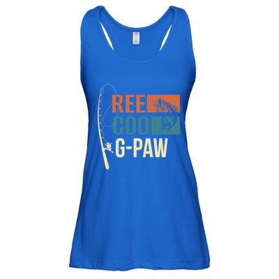 Reel Cool Gpaw Grandpa Angler Fishing Fisher Gift Meaningful Gift Ladies Essential Flowy Tank