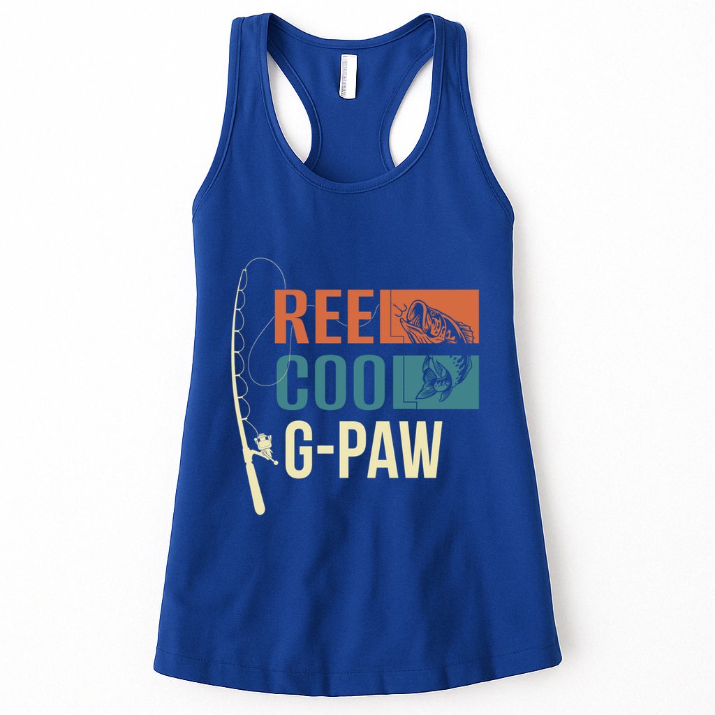 Reel Cool Gpaw Grandpa Angler Fishing Fisher Gift Meaningful Gift Womens Tank Top