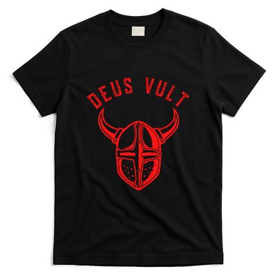 Roman Catholic Gift Deus Vult Crusader T-Shirt