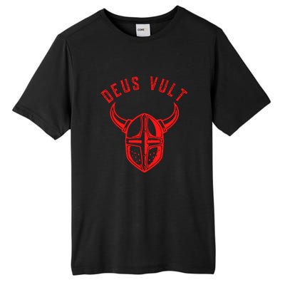 Roman Catholic Gift Deus Vult Crusader Tall Fusion ChromaSoft Performance T-Shirt