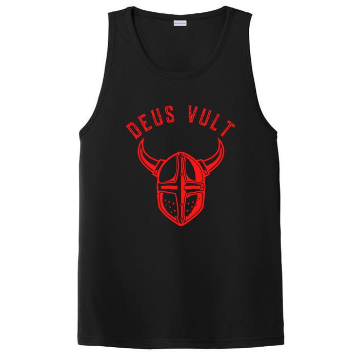 Roman Catholic Gift Deus Vult Crusader PosiCharge Competitor Tank