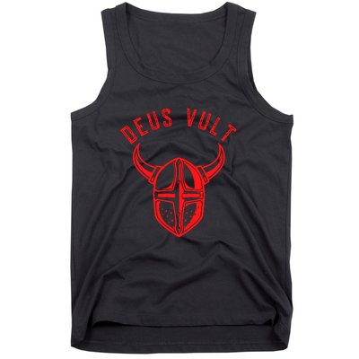 Roman Catholic Gift Deus Vult Crusader Tank Top