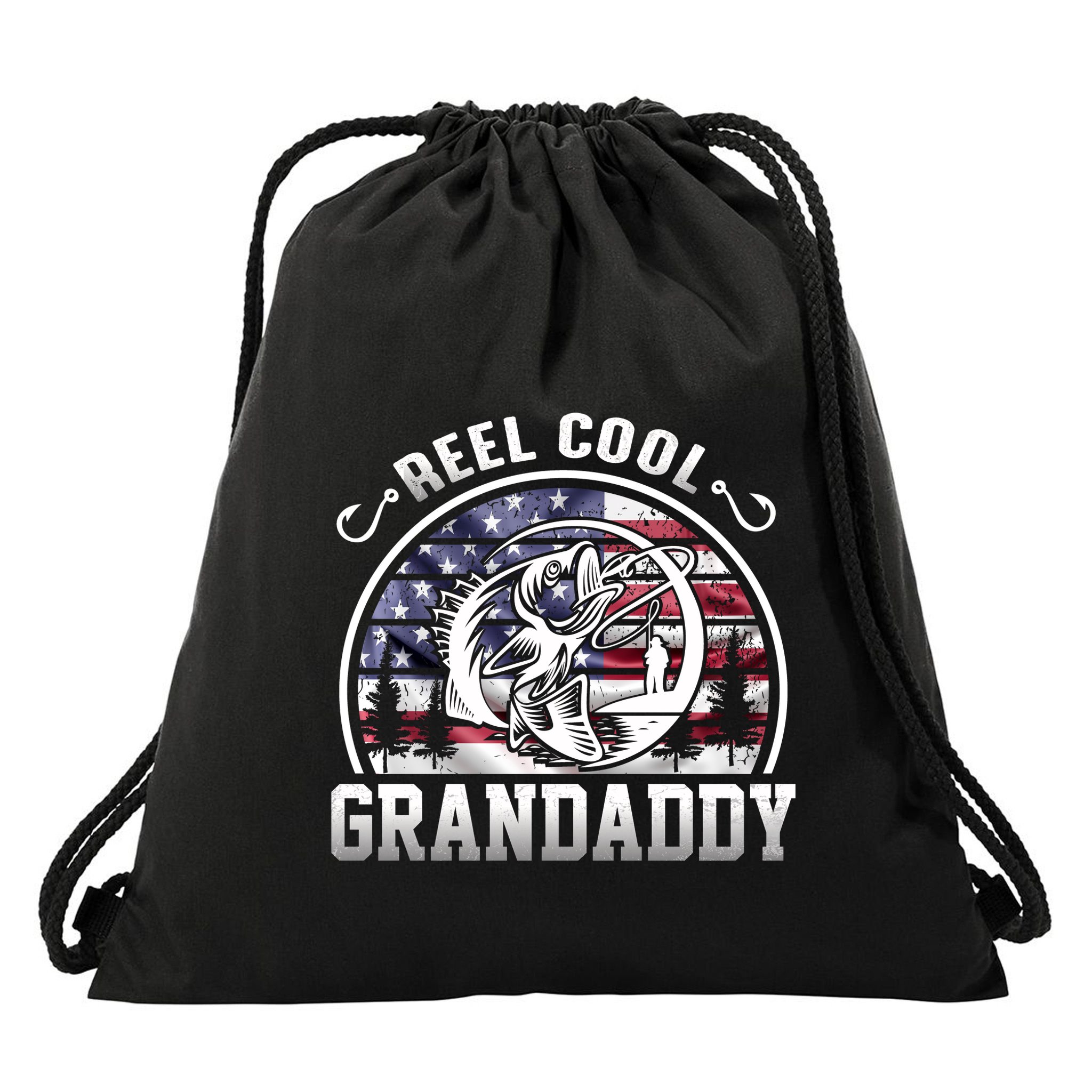 Reel Cool Grandaddy Fishing Apparel Drawstring Bag