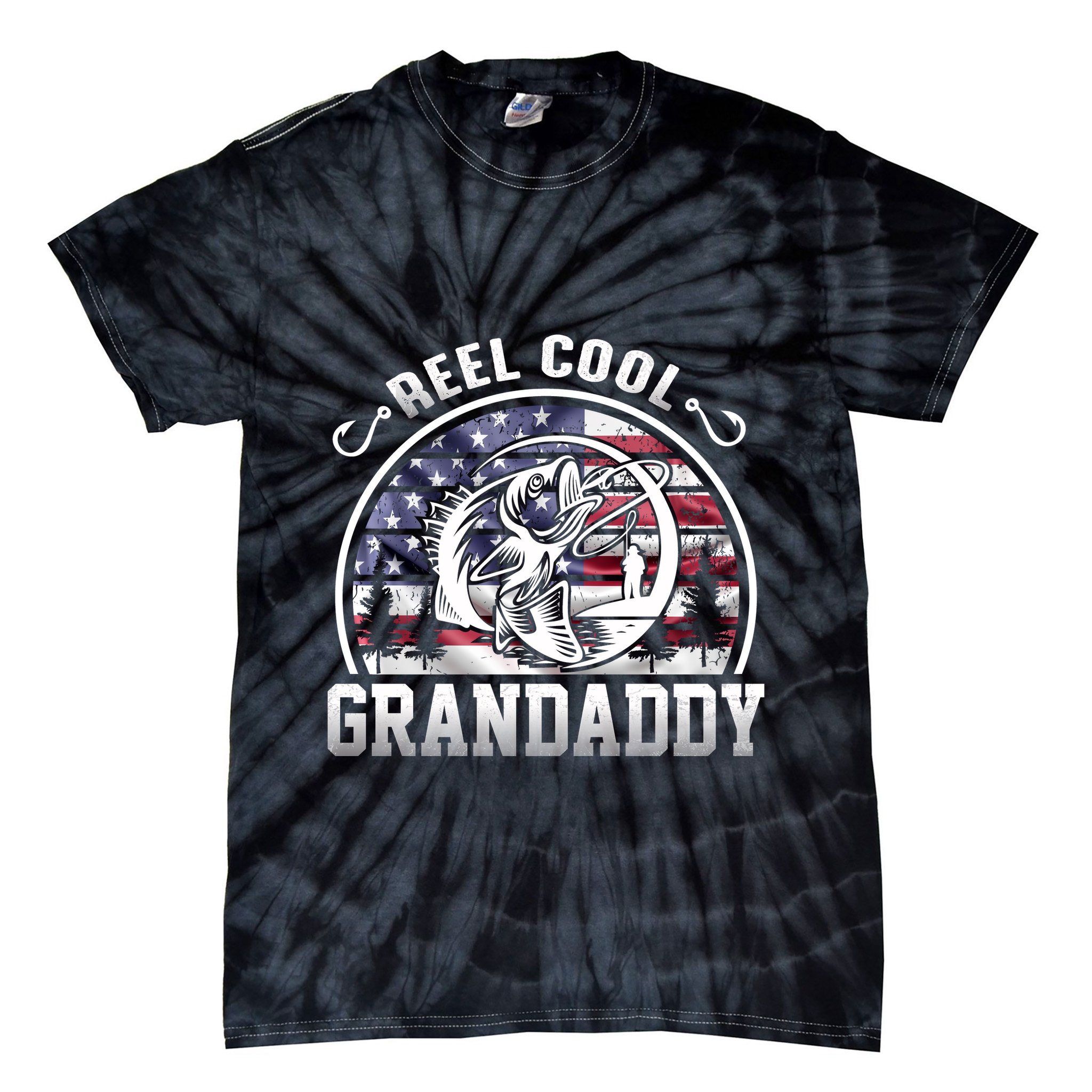 Reel Cool Grandaddy Fishing Apparel Tie-Dye T-Shirt