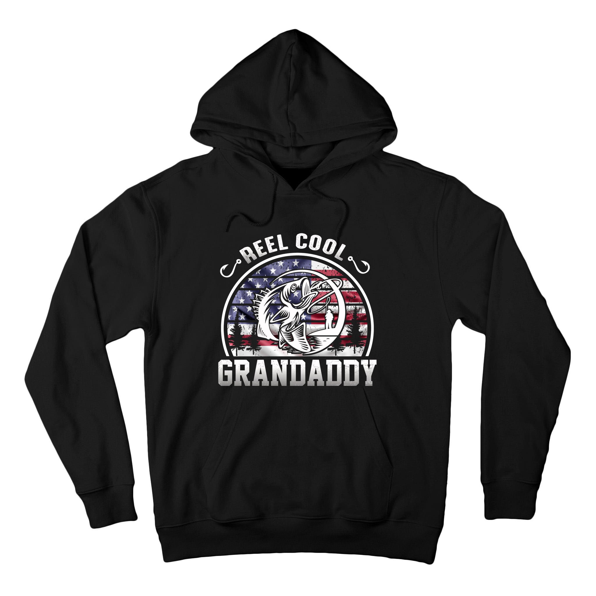 Reel Cool Grandaddy Fishing Apparel Tall Hoodie